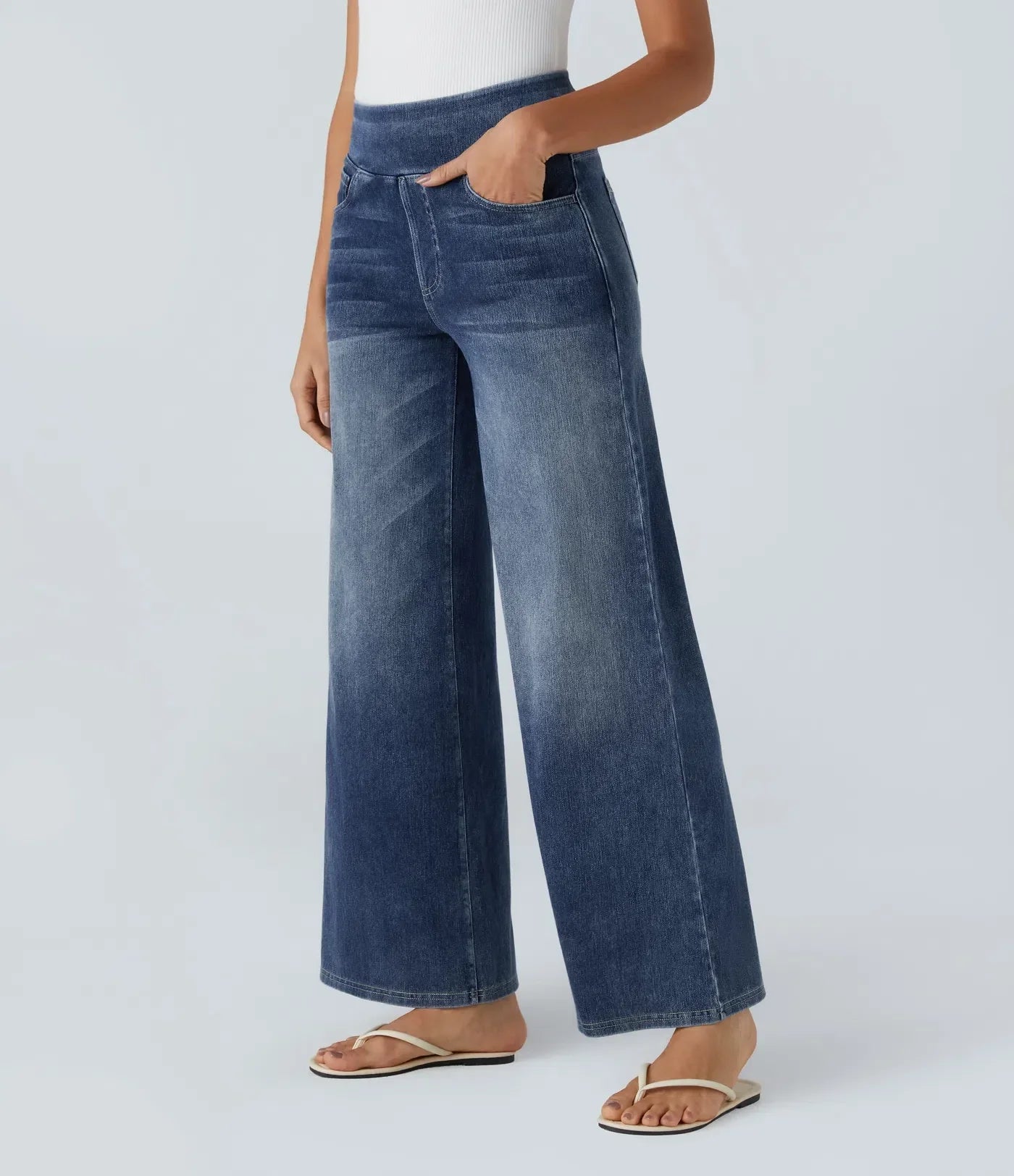 Eva | Elastic High Waist Jeans fashion