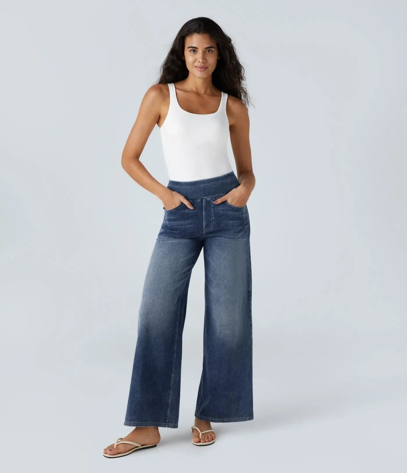 Eva | Elastic High Waist Jeans fashion