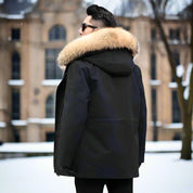 Men's Long Faux Fur Winter Coat Long Faux Fur Winter Coat
