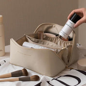 Boho Chic Luxury Cosmetic Bag Beige Cosmetic Bag