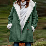 Women's Cozy Hooded Jacket Green Jackets