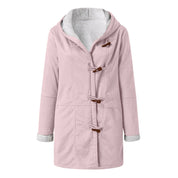 Women's Cozy Hooded Jacket Pink Jackets