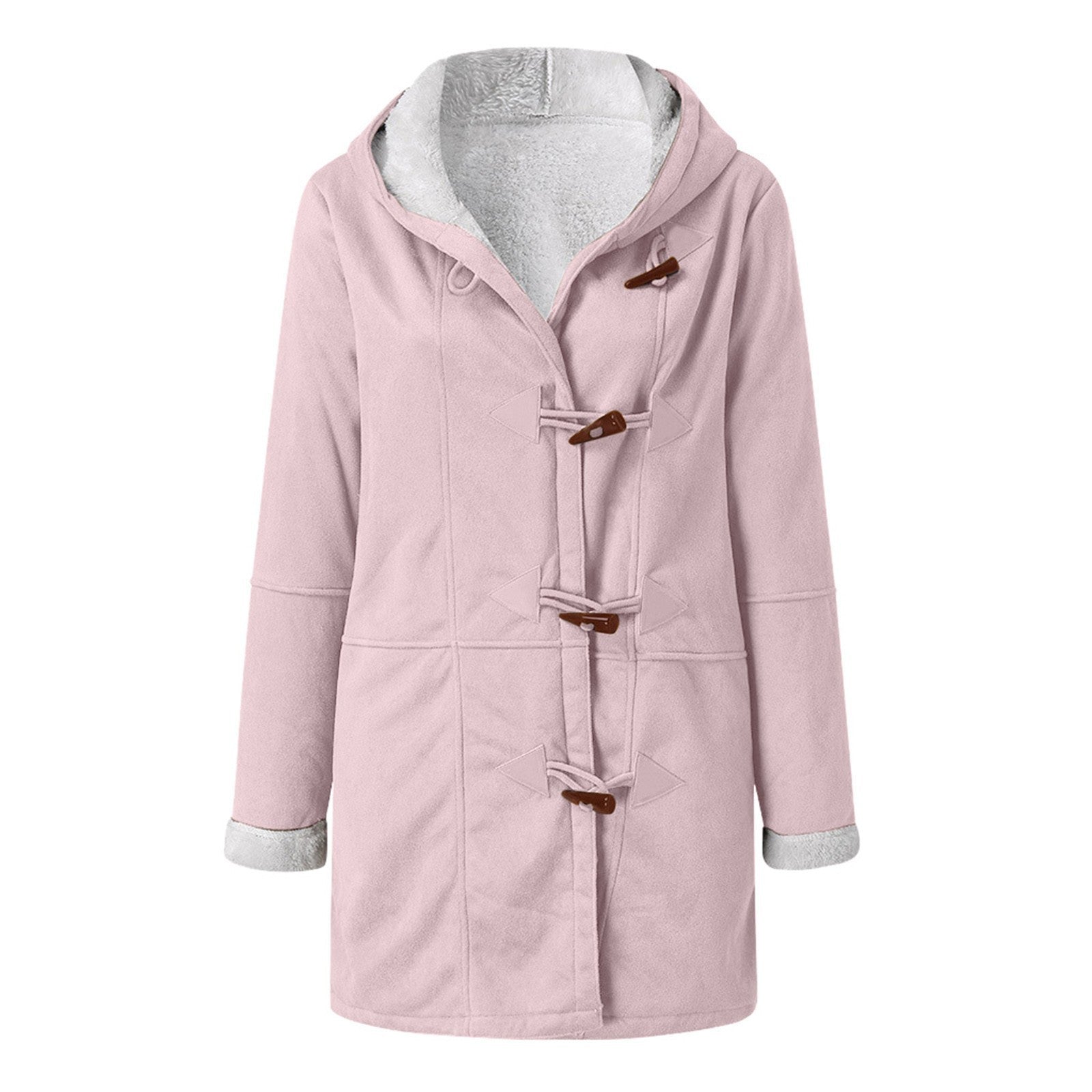 Women's Cozy Hooded Jacket Pink Jackets