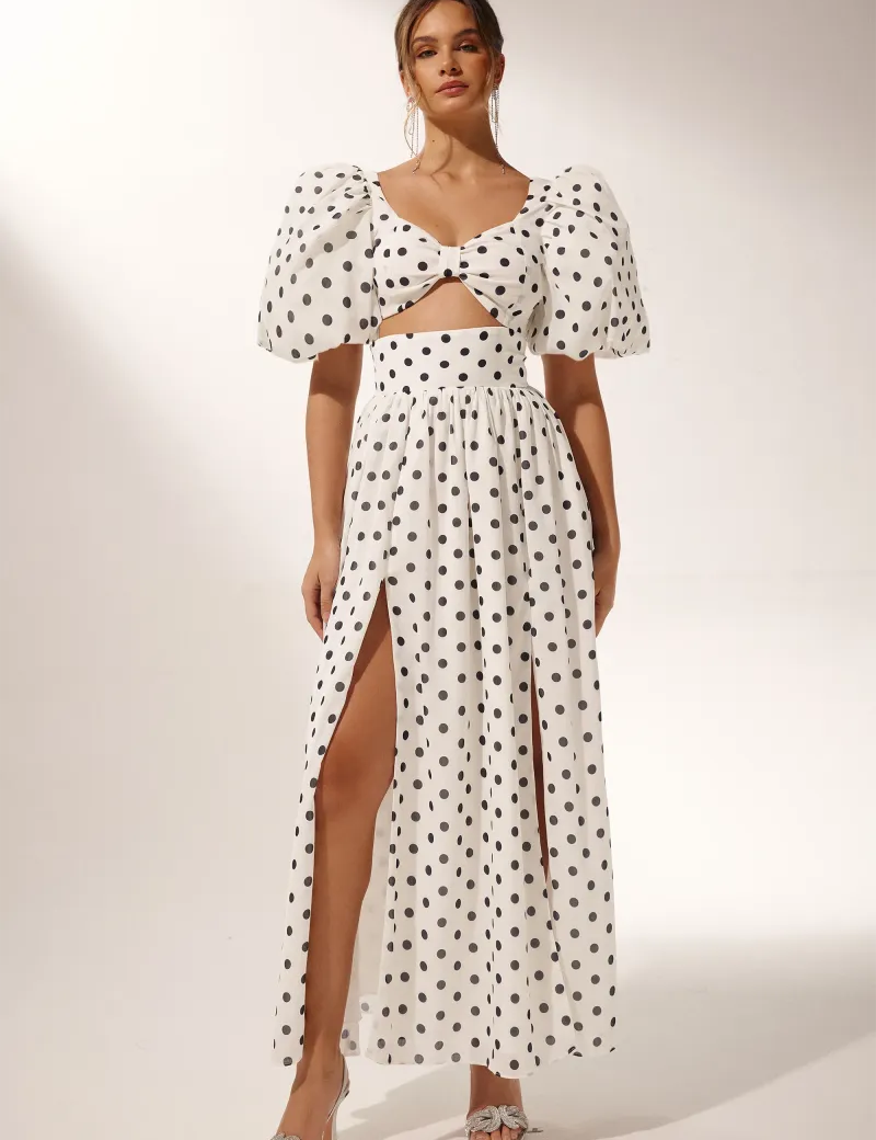 Angelica™ | Polka Dot Skirt Set L Dresses