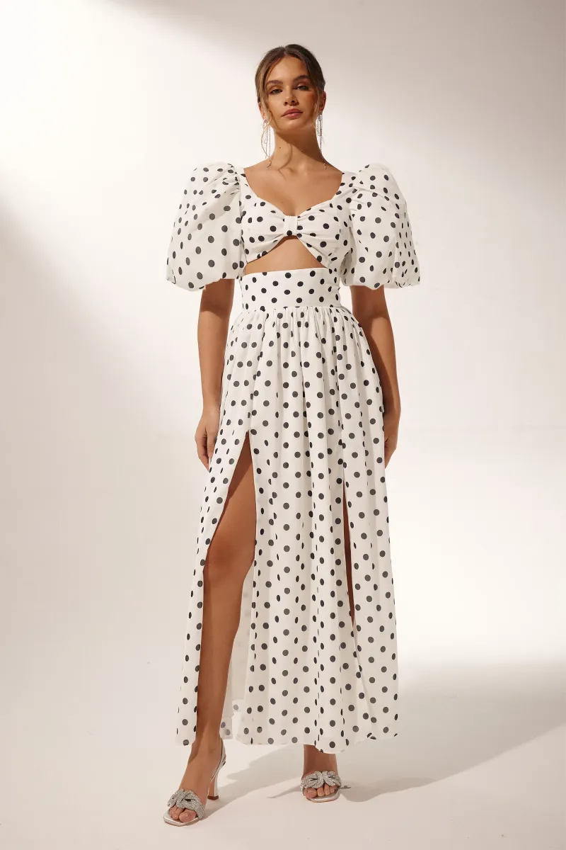 Angelica | Polka Dot Skirt Set L Dresses