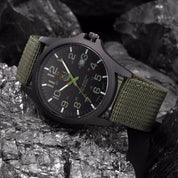 Men's Military-Style Rugged Watch with Illuminated Dial Men Fashion