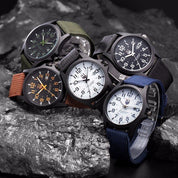 Men's Military-Style Rugged Watch with Illuminated Dial Men Fashion