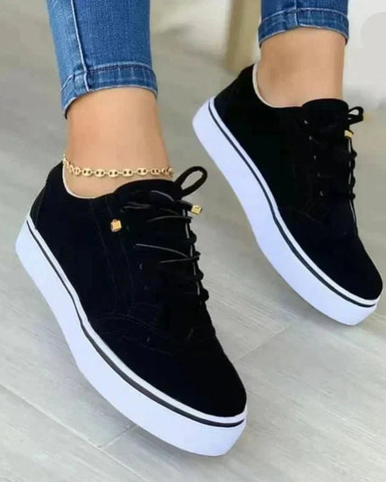 Liora | Trendy Orthopedic Sneakers Black Women Shoes