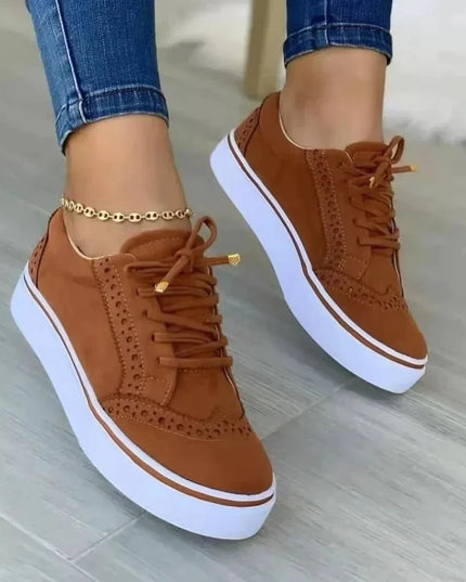 Liora | Trendy Orthopedic Sneakers Brown Women Shoes