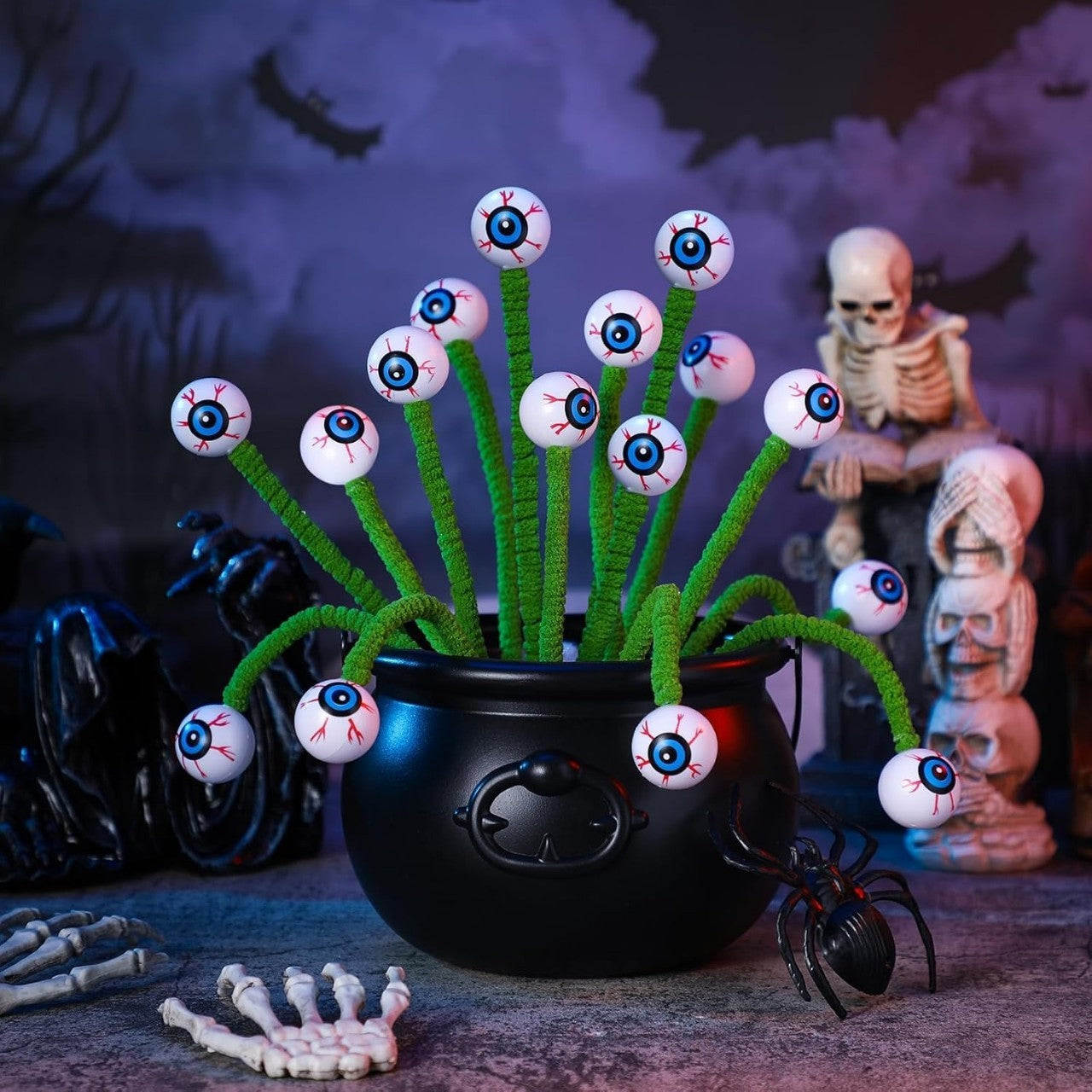 Halloween 3D Eye Beads Twig Bouquet Halloween Decorations