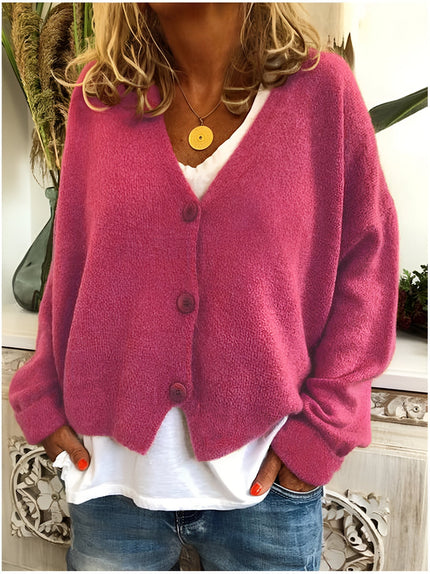 Geneva | Premium Cardigan Red Pink
