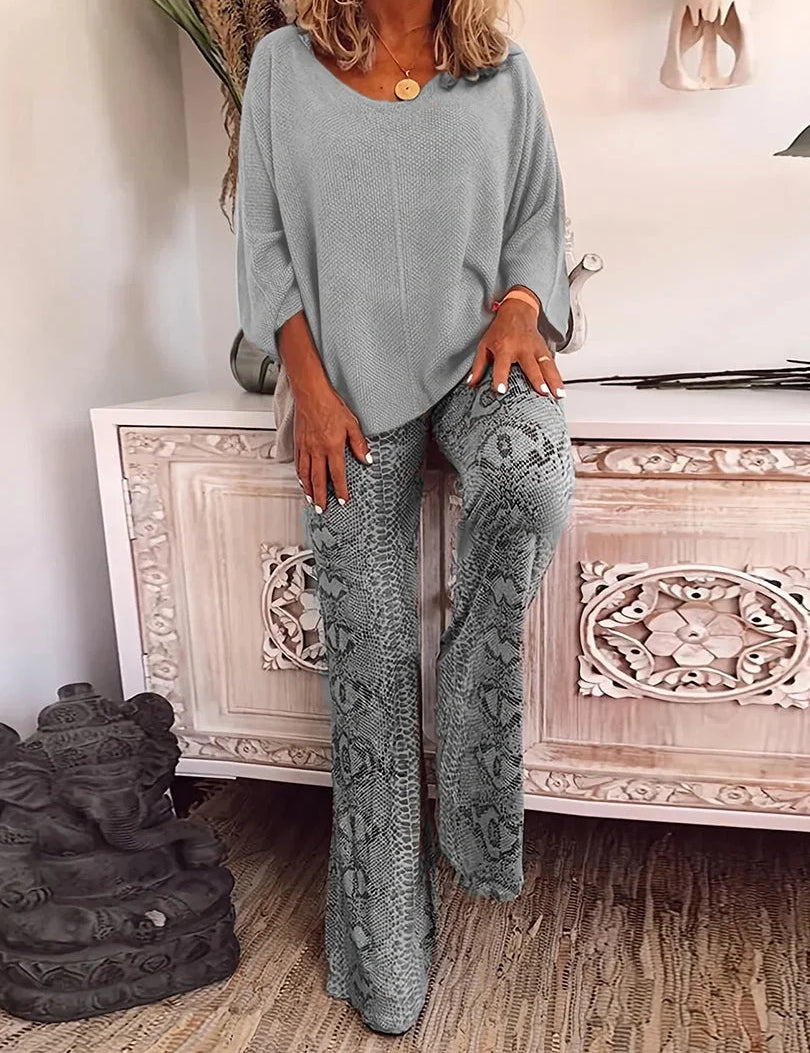 Lyra | Trendy and Comfortable Set Grey Two Pieces Sets