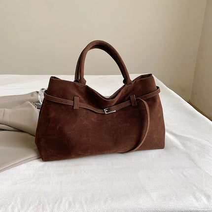 Versatile Suede Tote Bag Coffee Tote Bags
