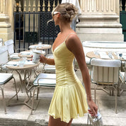 Sexy V-Neck Suspender Dress Dresses