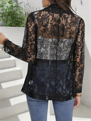 Deborah | Elegant Floral Lace Jacket Jacket