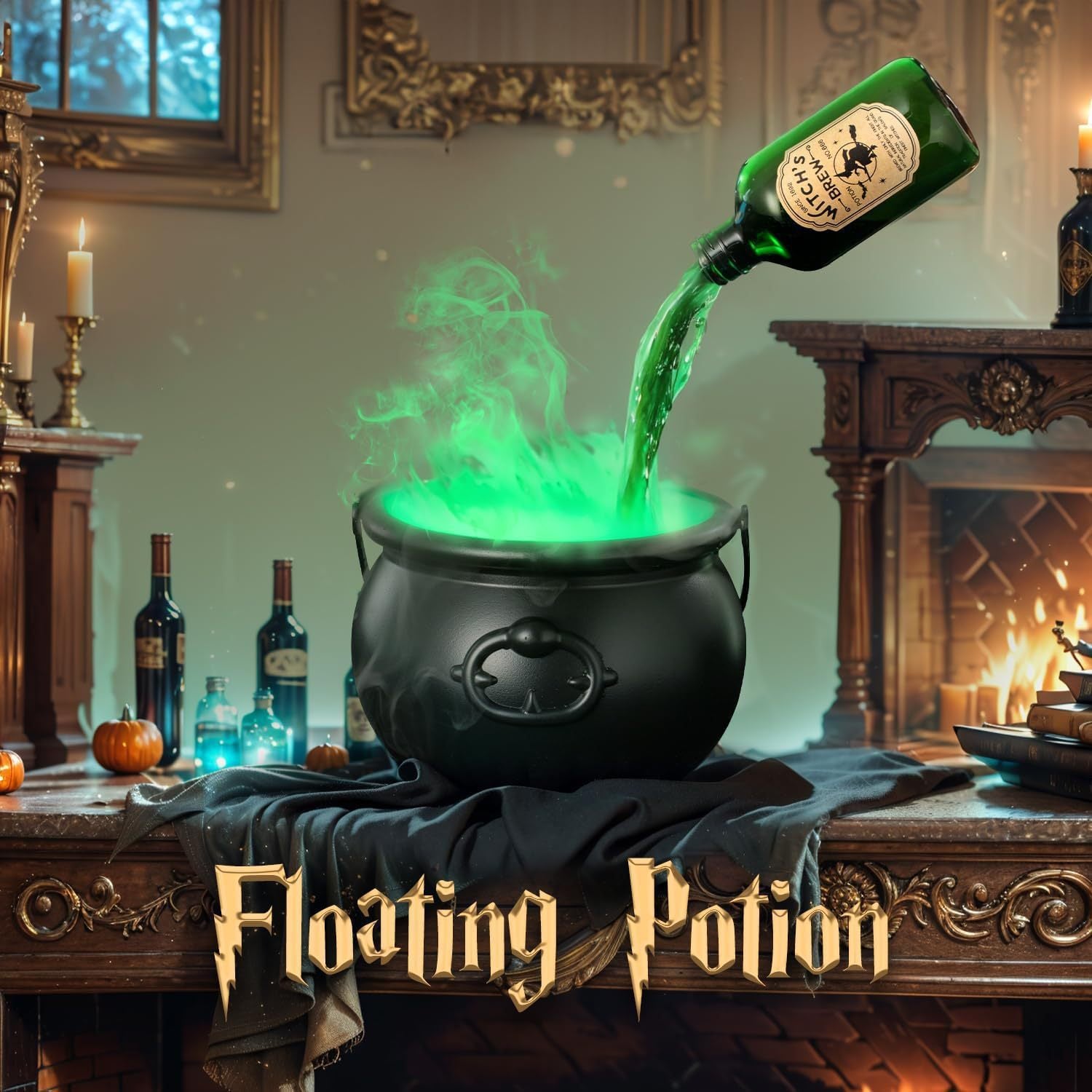 Floating Cauldron Bottle Prop Halloween Decorations