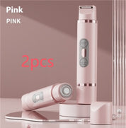 2-in-1 Electric Dual-Head Women's Hair Remover Pink 2pcs Women's Accessories