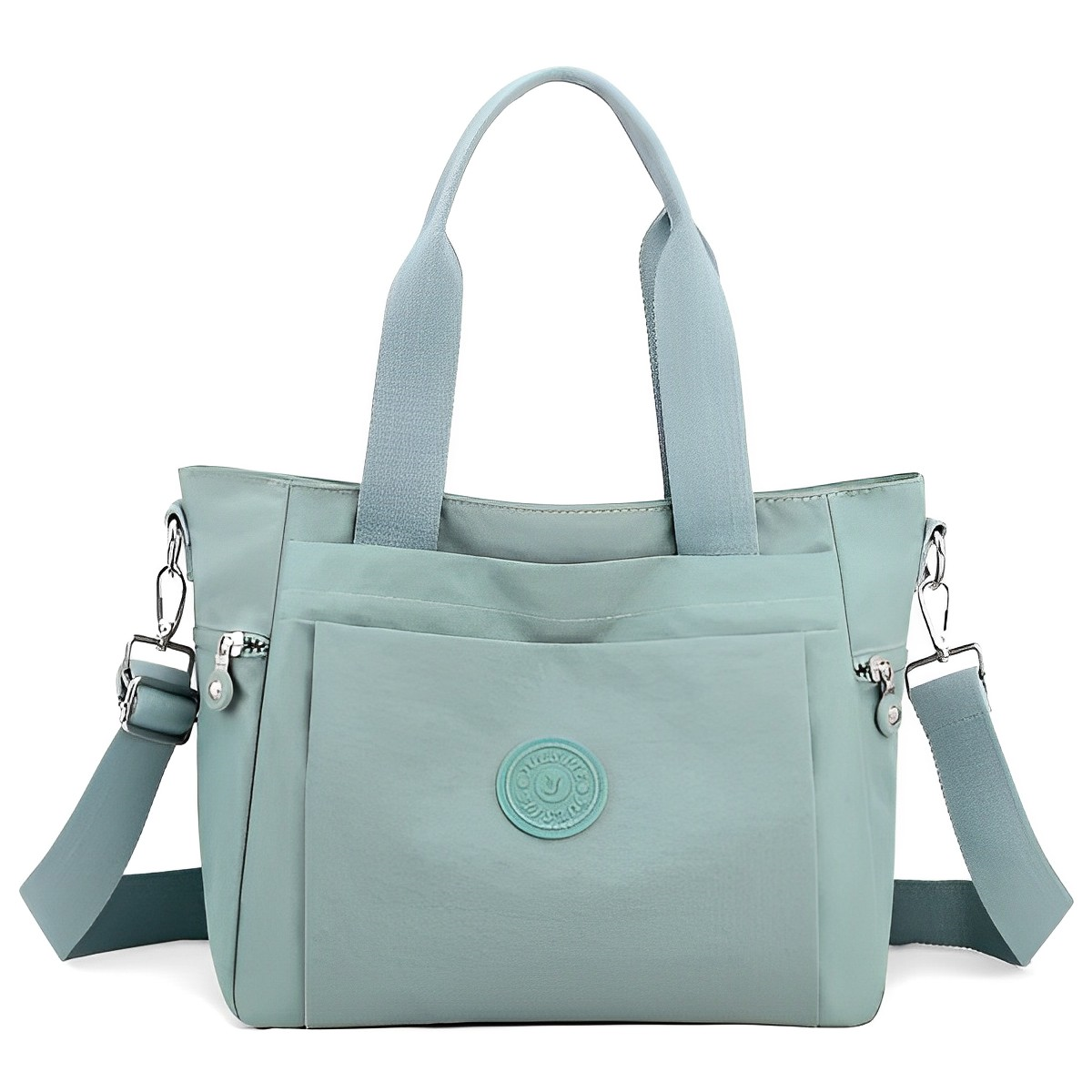Elegant Women's Quilted Shoulder Bag light blue Handbags