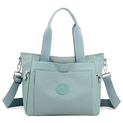Elegant Women's Quilted Shoulder Bag light blue Handbags