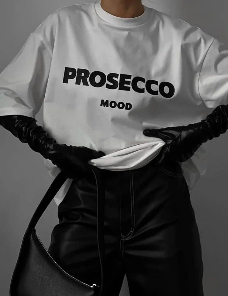 Prosecco Mood | Oversized Streetwear Cotton T-shirt