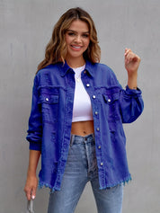 Oversized Denim Jacket Blue Jacket