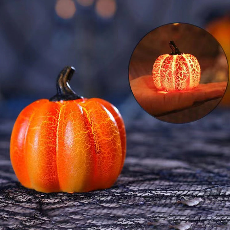 Spooky Resin Pumpkin Candle Lamp Halloween Decorations