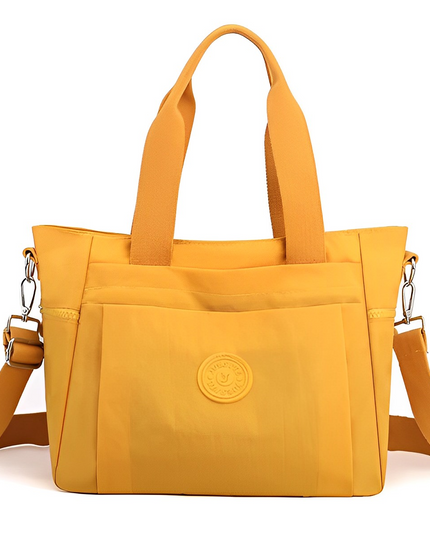 Elegant Women's Quilted Shoulder Bag Yellow Handbags