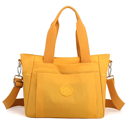 Elegant Women's Quilted Shoulder Bag Yellow Handbags