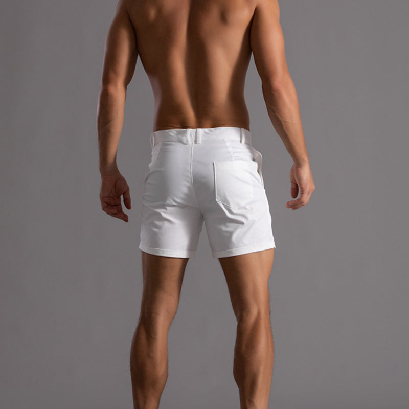 Men's Summer Linen Shorts with Pockets Men Shorts