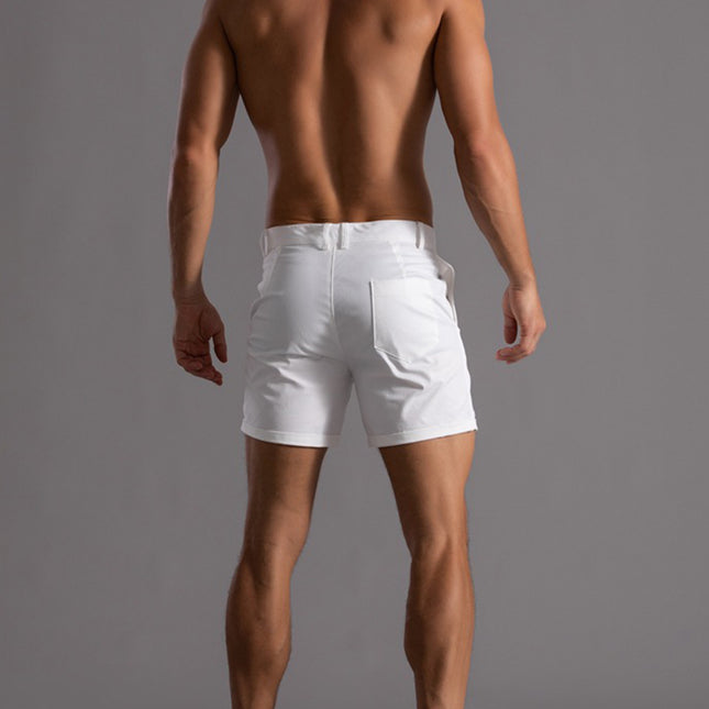 Men's Summer Linen Shorts with Pockets Men Shorts