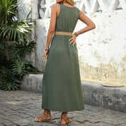 Women's Sleeveless Split Maxi Dress Dresses