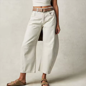 Parisian Muse Wide Leg Jeans White