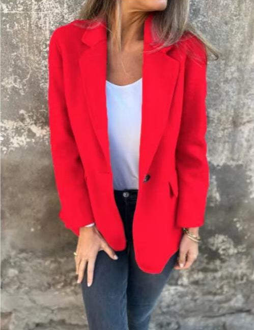 Women’s Batwing Sleeve High Neck Trench Coat Red Women's Coats & Jackets