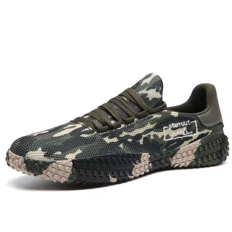 Men’s Spring & Summer Flying Woven Sneakers Army Green Men Shoes
