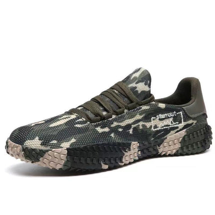 Men’s Spring & Summer Flying Woven Sneakers Army Green Men Shoes