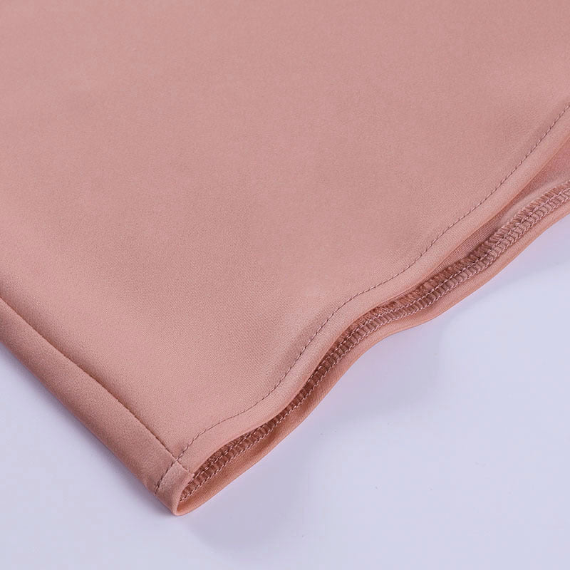 Satin V-Neck Backless Mini Dress Dresses