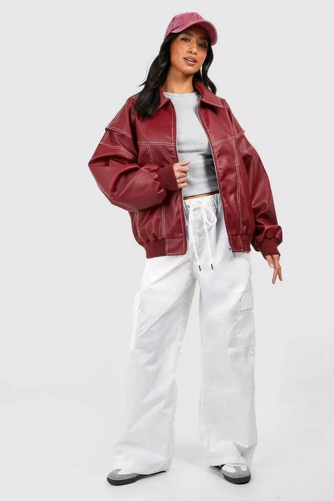 Women's Oversize leather jacket Jacket