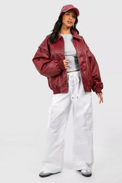 Women's Oversize leather jacket Jacket