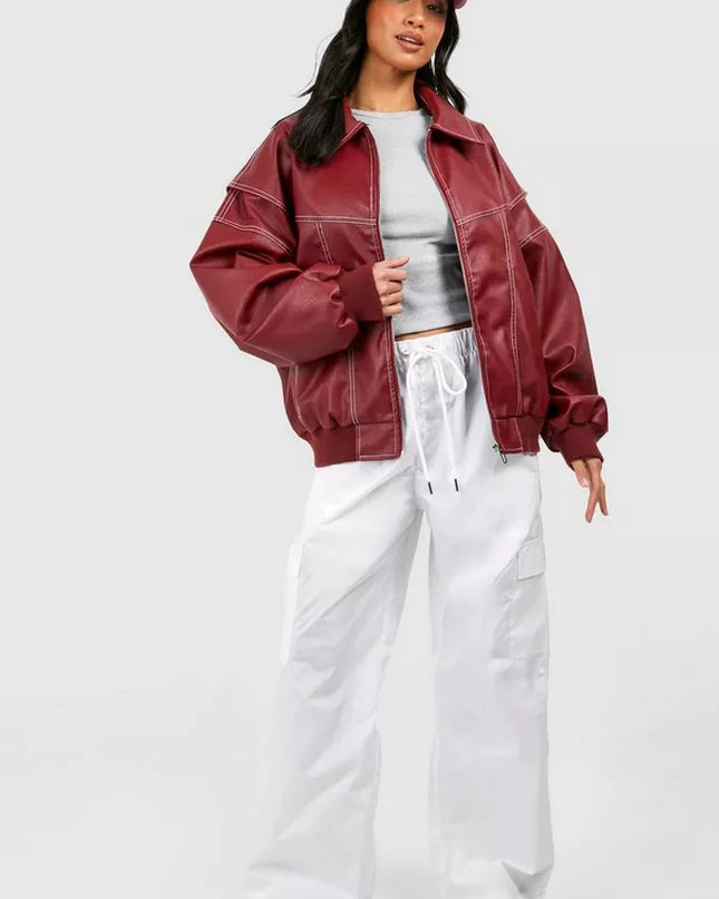Women's Oversize leather jacket Jacket