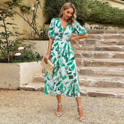 Kelly | Blossom Midi-Dress Green Dresses