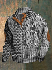 Casual Button Sweater Grey Casual Button Sweater
