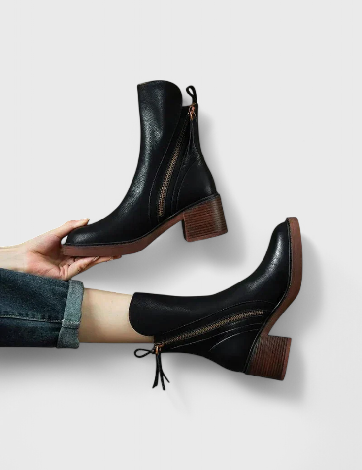 Irina Sleek Ankle Boots for Effortless Style Black Boots