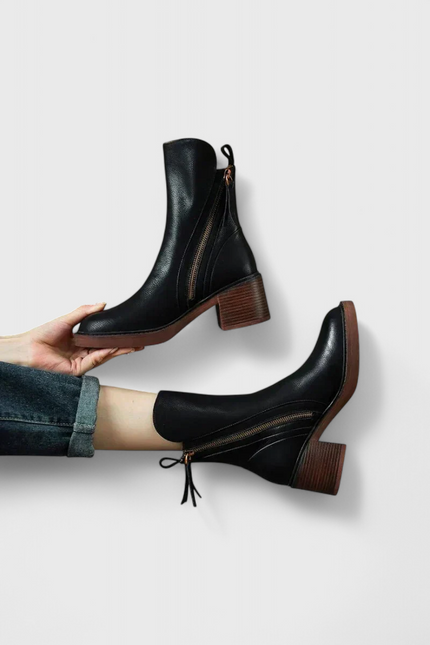 Irina Sleek Ankle Boots for Effortless Style Black Boots