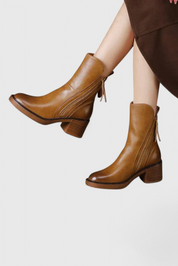 Irina Sleek Ankle Boots for Effortless Style Brown Boots