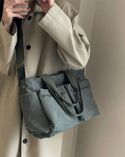 Luz™ | Urban Corduroy Tote Bag