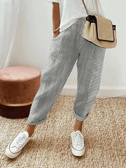 Lore | Striped Pants Light grey (Almost sold out)