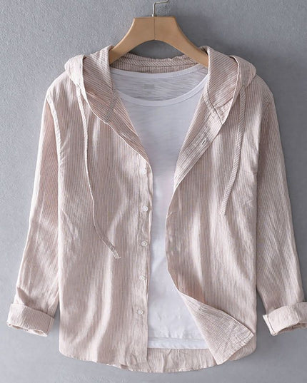 Nova Linen Hoodie Apricot
