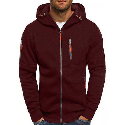 Jarrett | Men's Hooded Sweatshirt Red Hoodie