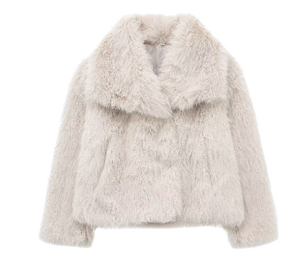 Arelle - Plush Jacket Cream White