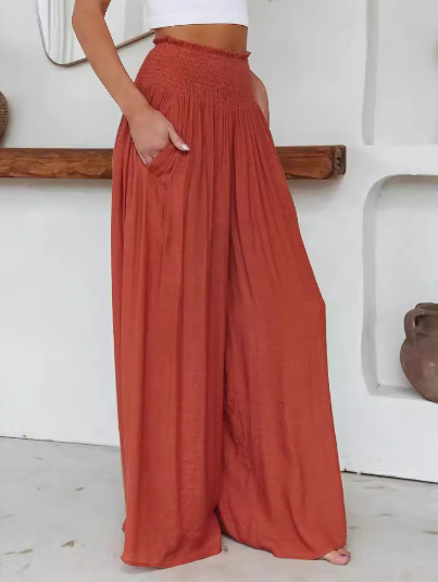 Iliana™ - Casual Pants with wide legs Orange